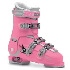 Roces IDEA Free Adjustable Youth Ski Boots | Size 22.5 - 25.5 MP -Ski Board Shop RocesIDEAFree22.5 25.5DeepPinkWhite