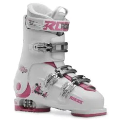 Roces IDEA Free Adjustable Youth Ski Boots | Size 22.5 - 25.5 MP -Ski Board Shop RocesIDEAFree22.5 25.5WhiteDeepPink