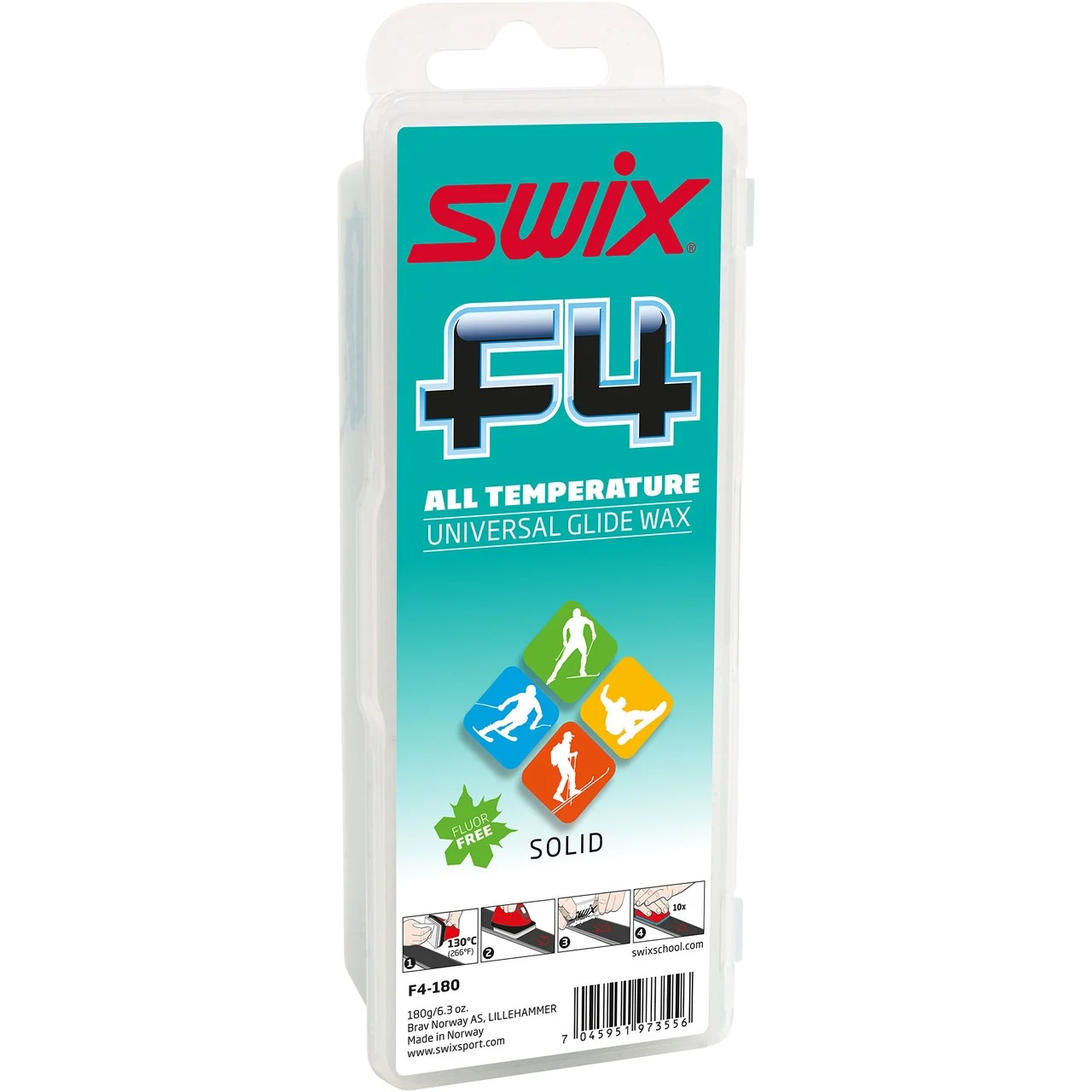 Swix F4 Universal Glide Wax - 180g 1 Swix F4 Universal Glide Wax - 180g
