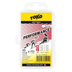 Toko Performance Ski And Snowboard Hot Wax 40g Red - Fluoro Free